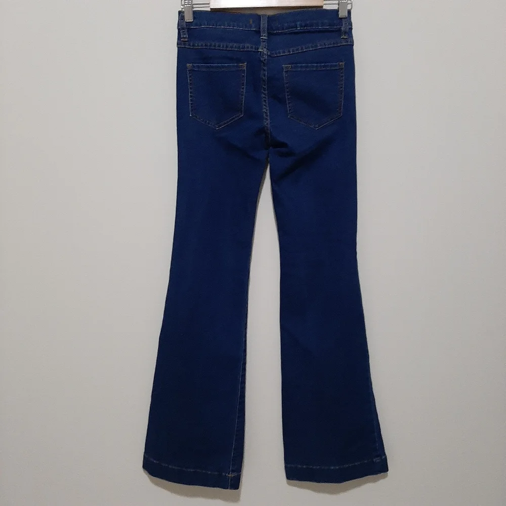Free People Blue Flared Leg Jeans Size 26